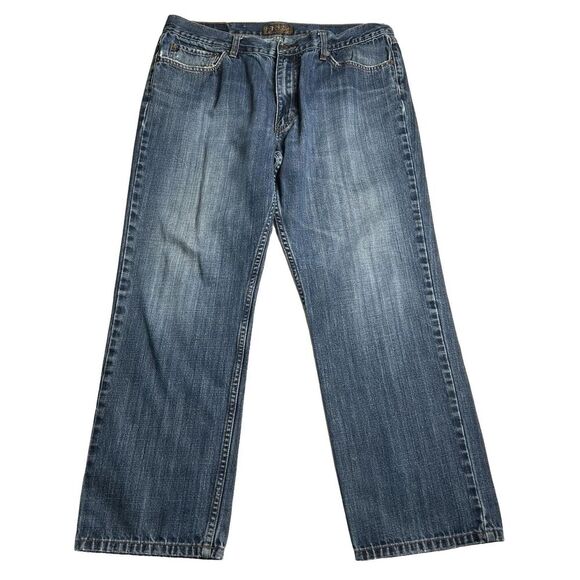 Blue Pronto Oumo Men's Straight Leg Blue Jeans 38x30 Med Wash - Picture 1 of 8